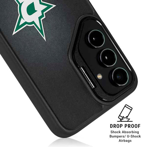 NHL Dallas Stars Black Background Galaxy S25 Ultra Kickstand Case